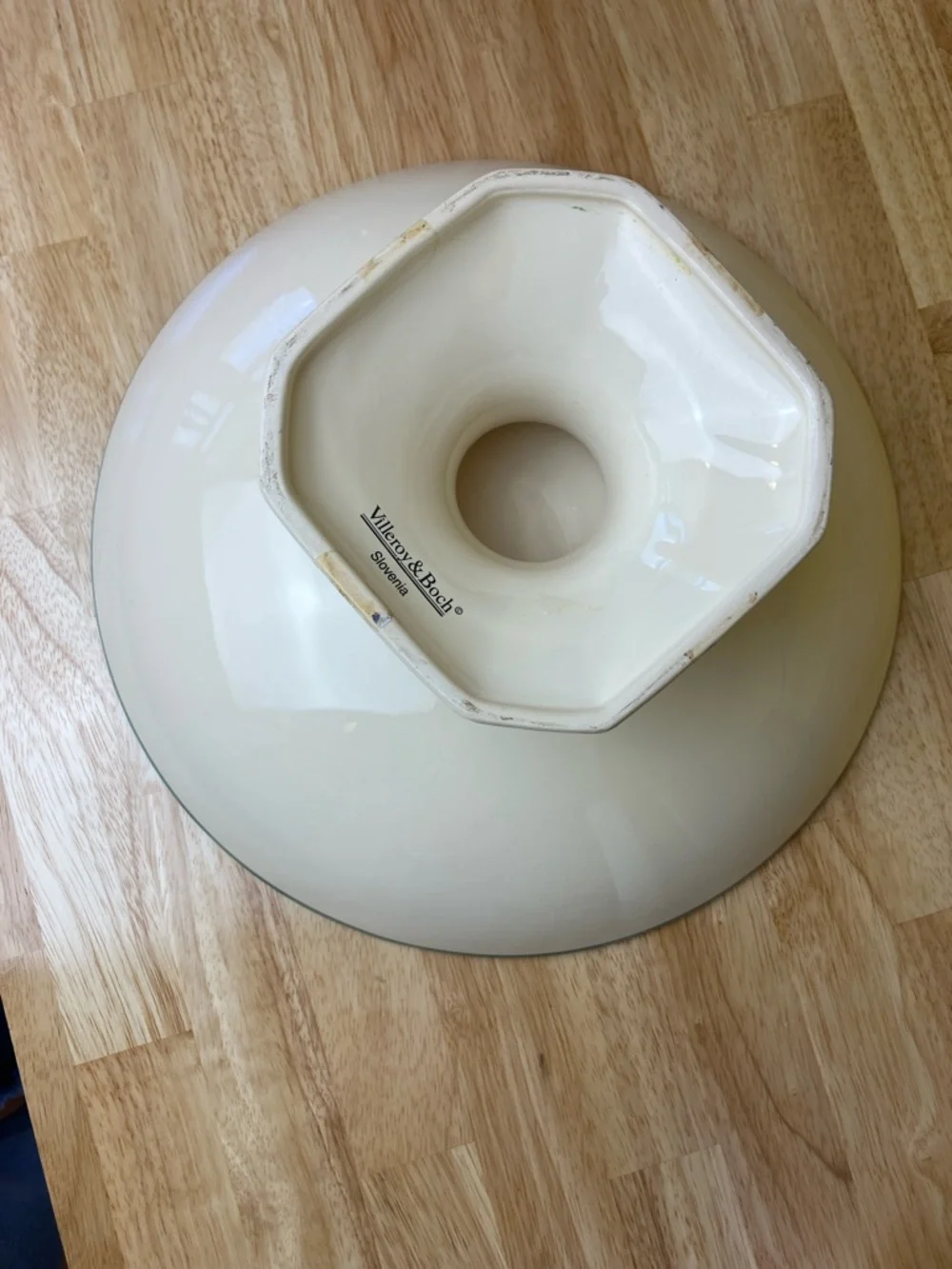 Villeroy & Boch Pedestal Bowl Fresh Herbs Ceramic Footed Platter